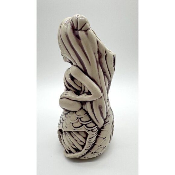 Tiki Farm Black Lagoon Griselda Zombie Mermaid Tiki Mug Candy 8" Purple Glaze - Picture 4 of 5